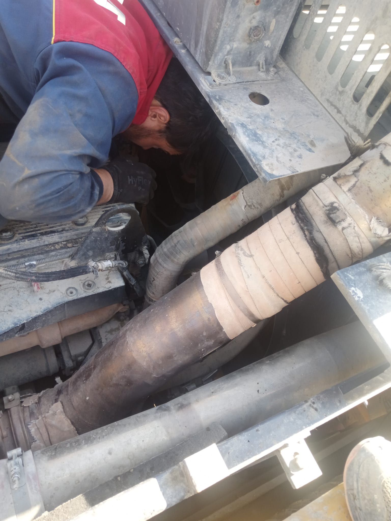 Xcmg motor fanı kasnak degisimi